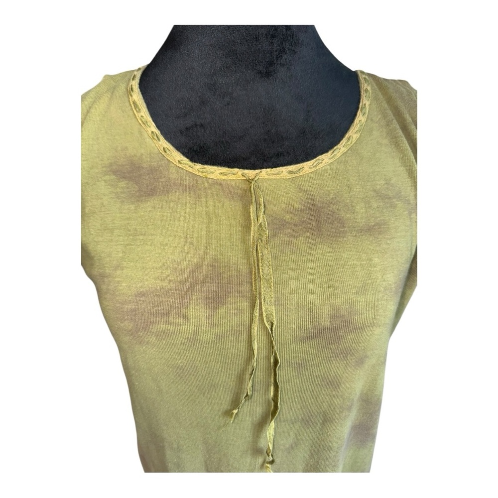 VTG‎ rare free people slip on tie dye dress in green and brown size medium - Picture 2 of 8